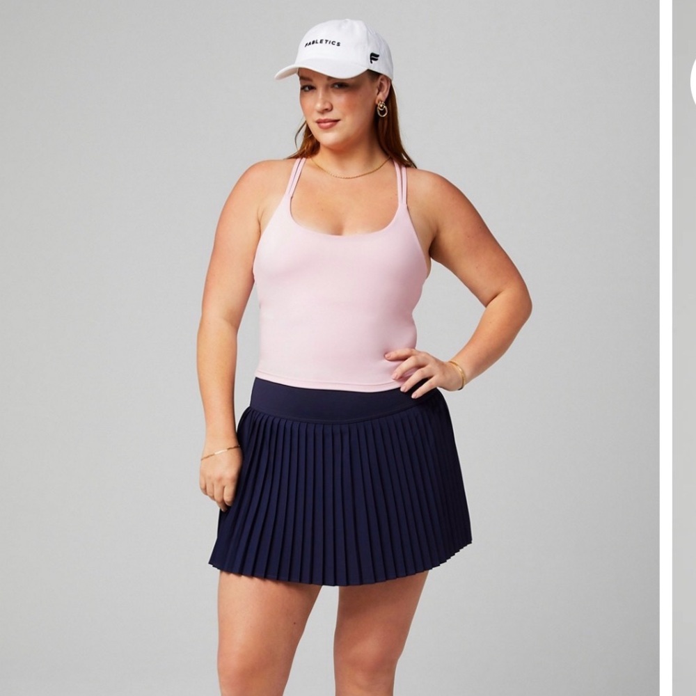 Fabletics Hot Shot Pleated Tennis Skirt | Navy | sz XL